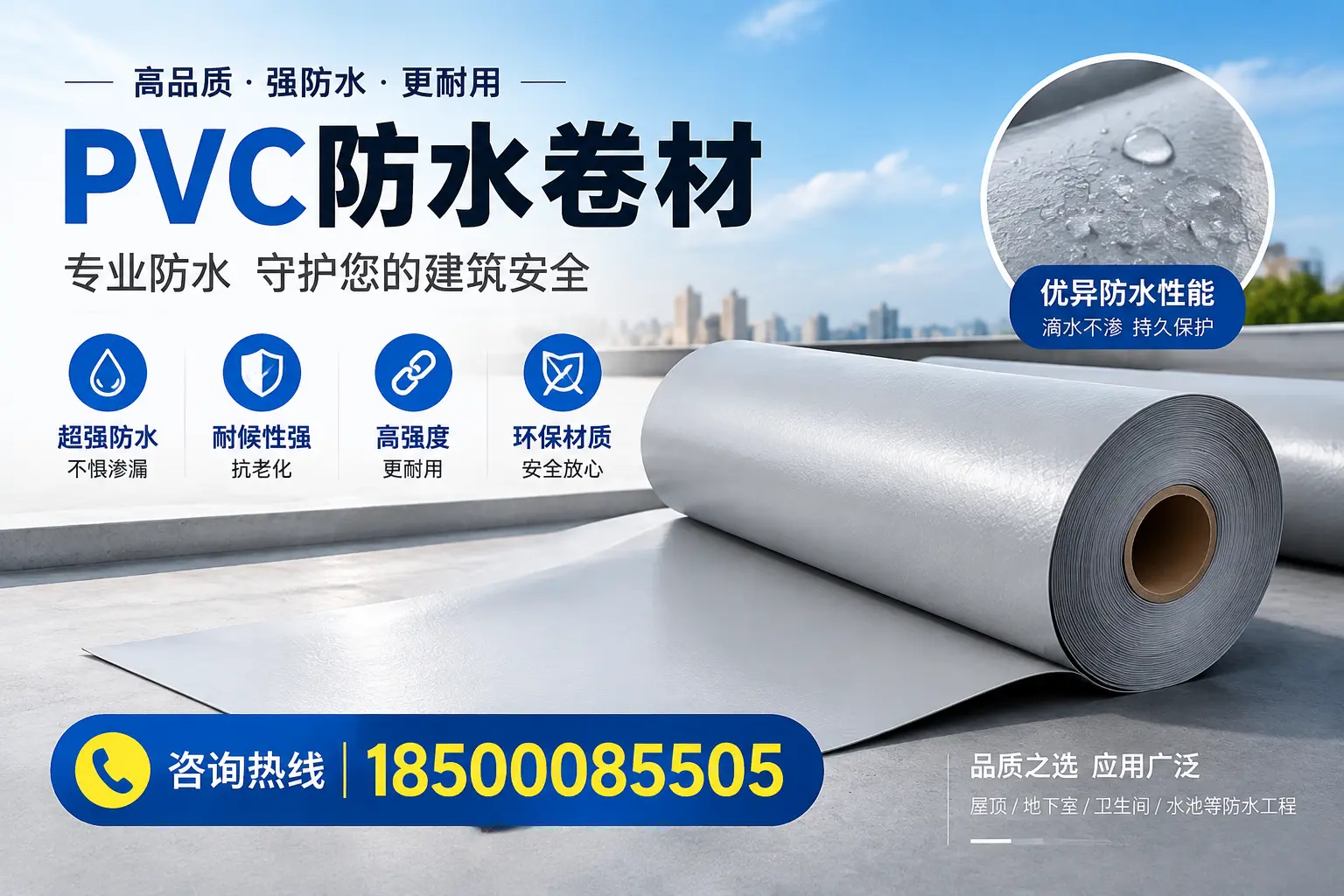 西宁地区pvc防水卷材的市场现状与发展趋势
